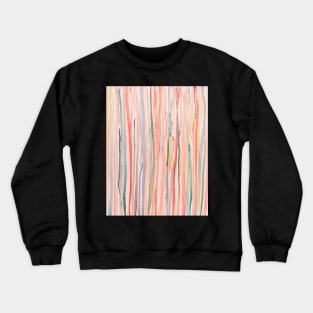 Loose Lines Watercolor Abstract pinks Crewneck Sweatshirt